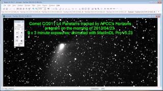 Comet Panstarrs Animation with APCC and Horizons