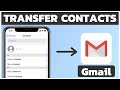 How to Export iPhone Contacts to Gmail Account || Backup iPhone Contacts to Gmail
