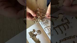 😮Super Cool!Wooden Mechanical Hand DIY Assembly Model#wooden #mechanical #diy #coolthings #modelkit