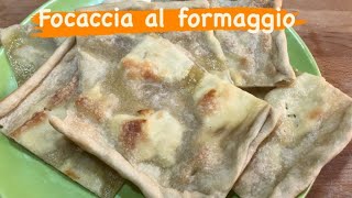 FOCACCIA AL FORMAGGIO ORIGINALE ricetta tipica ligure di Recco senza lievito