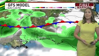 Storm chances in the NW Florida forecast this weekend