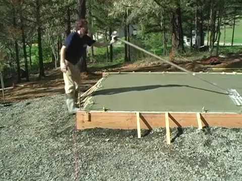 How to Finish Concrete slab - YouTube