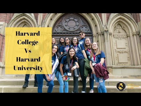 Vidéo: Différence Entre Harvard College Et Harvard University