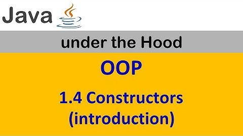 1.4. Constructors (introduction)