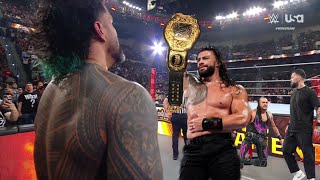 WWE 7 May 2024 Jey Uso Help Roman Reigns Wins World Heavyweight Championship Full Match Highlights