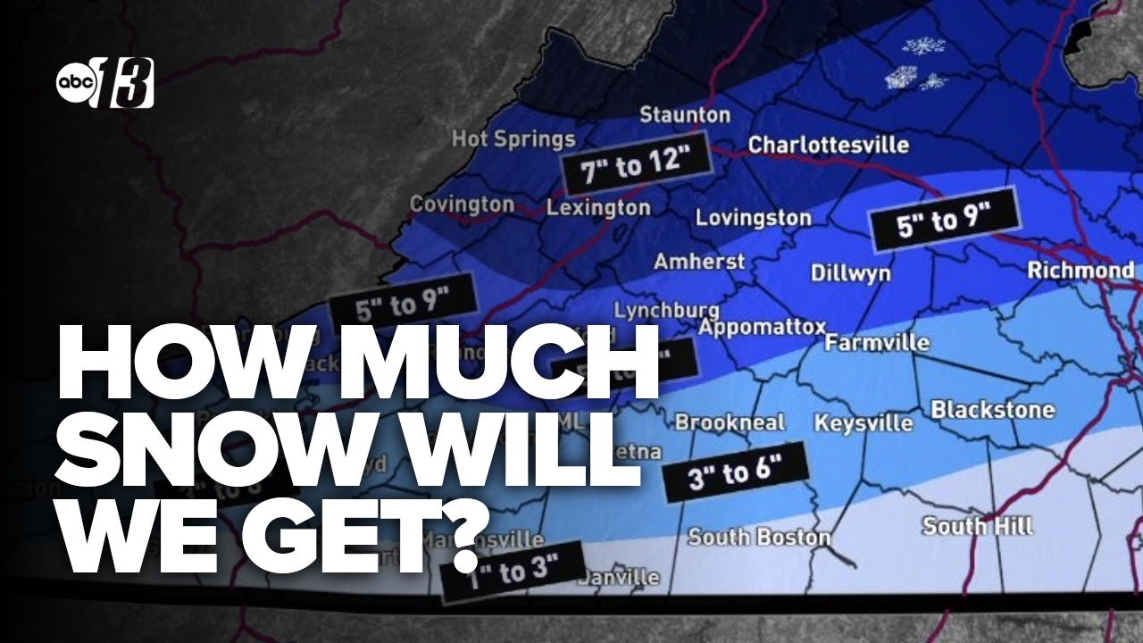 Meteorologist with an update on how much snow we could see this weekend ...