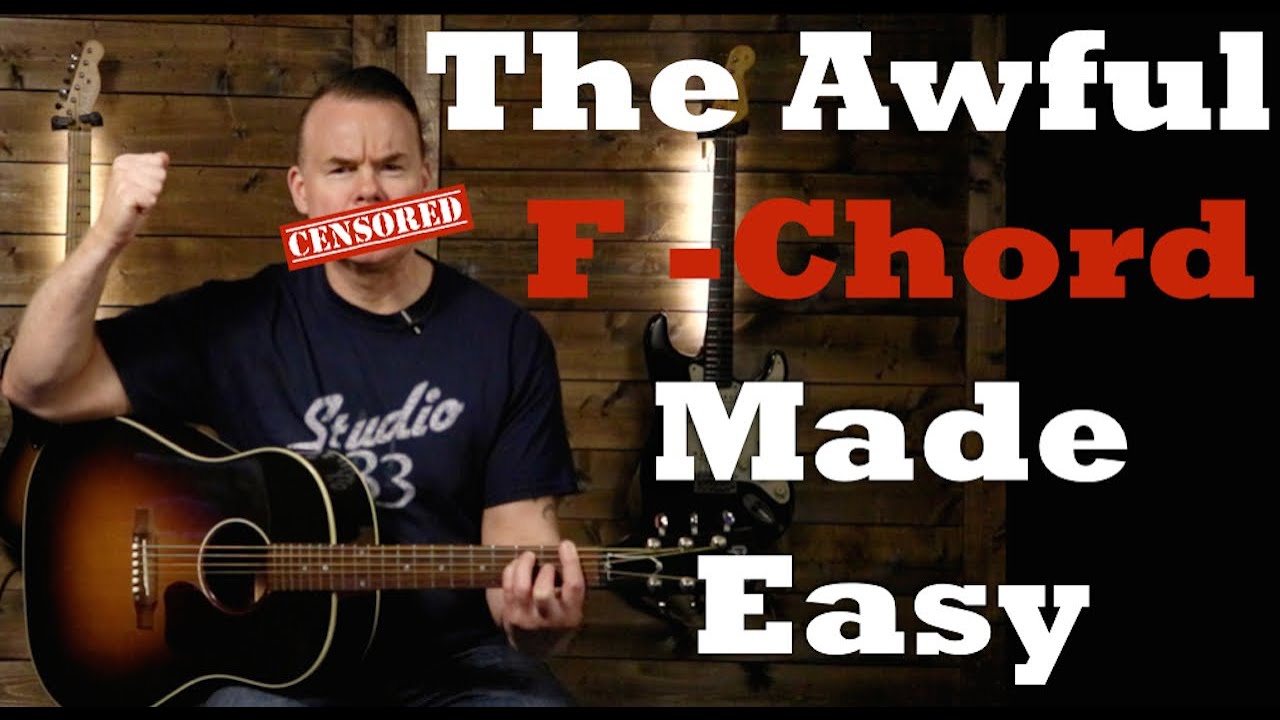 The Easy Way To Play The F Chord On Guitar – Starland School Of Music