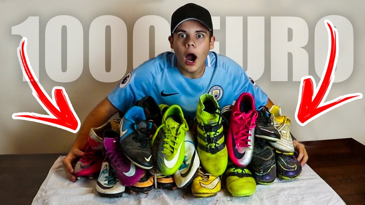 Ho SPESO 1000€ in SCARPE DA CALCIO!!!! - Tutte le mie scarpe da calcio -  YouTube