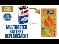 How to change digital multimeter battery?