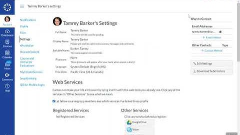 Canvas Settings/Profile
