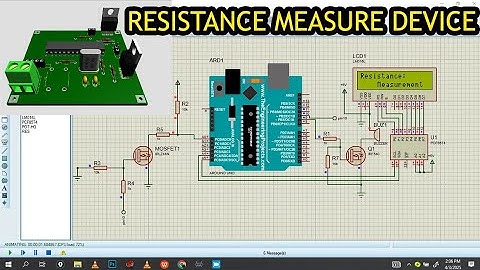 How to make arduino resistance measurement devices on Proteus Professional.