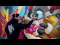 Ice cold spray painted mural process