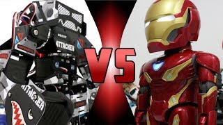 ROBOT DEATH BATTLE!  SUPER ANTHONY VS IRON MAN! (Battle Bots!)