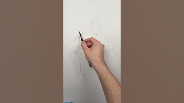 How to draw gesture. 2 minute poses. #howtodraw #art #gesture