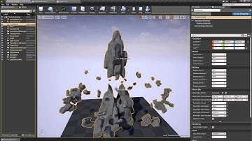 [UE4] Floating Rocks Tool