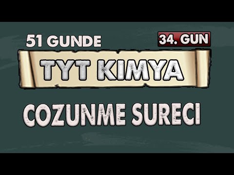 Çözünme Süreci | 51 Günde TYT Kimya Kampı | 34. Gün | Konu Anlatımı