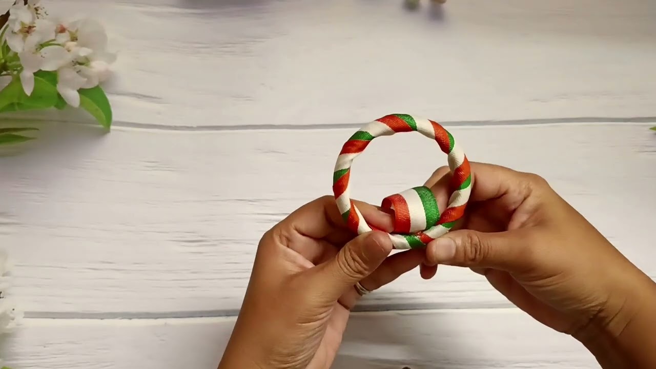 republicday accessories/tricolour jewelry/diy tricolor jewellery/handmade jewellery/republicdaycraft