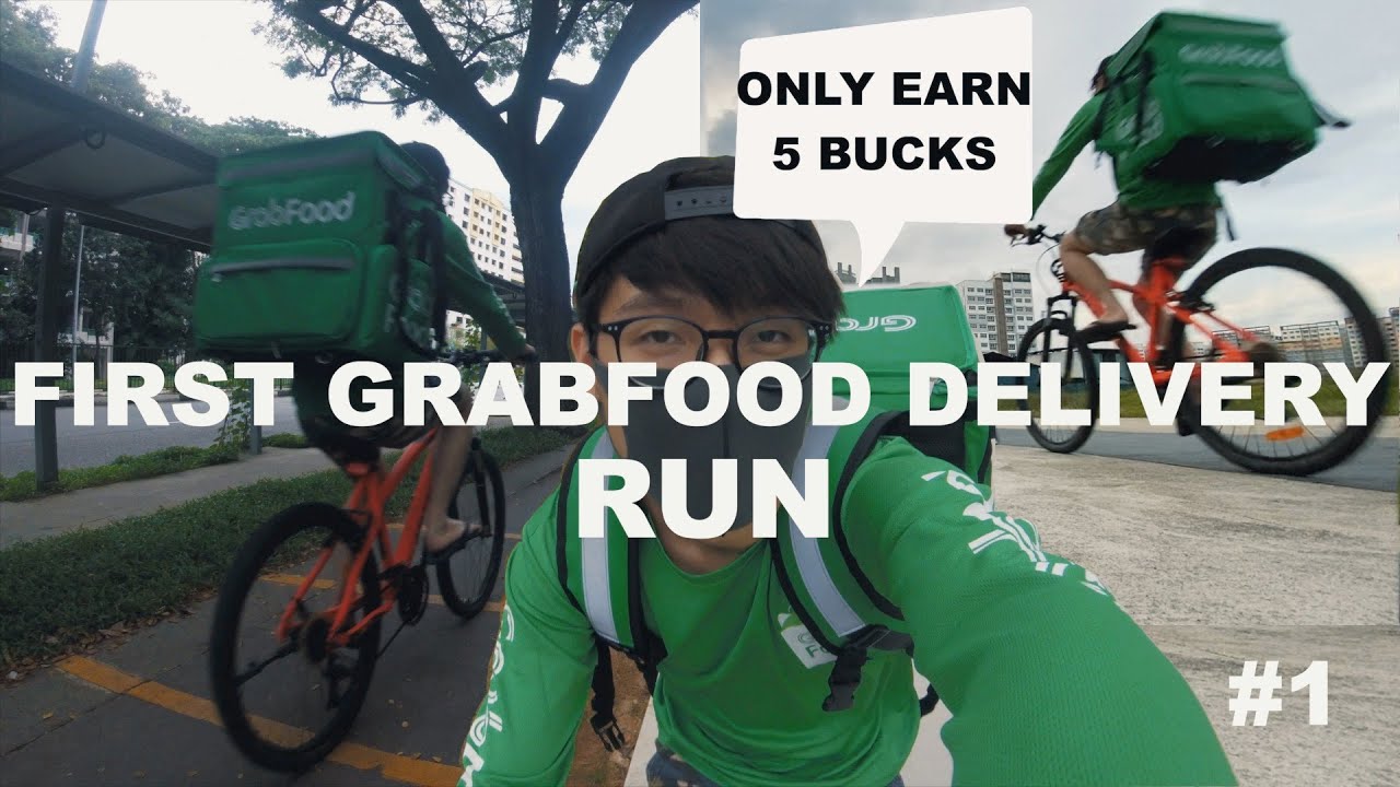 grab delivery  2022 New  CHẠY GIAO HÀNG GRABFOOD ĐẦU TIÊN! | Grabfood Run # 1