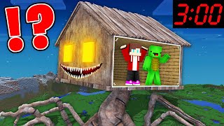 JJ and Mikey Were Eaten By HOUSE HEAD And Tried To Escape In Minecraft - Maizen Mizen Mazien Parody