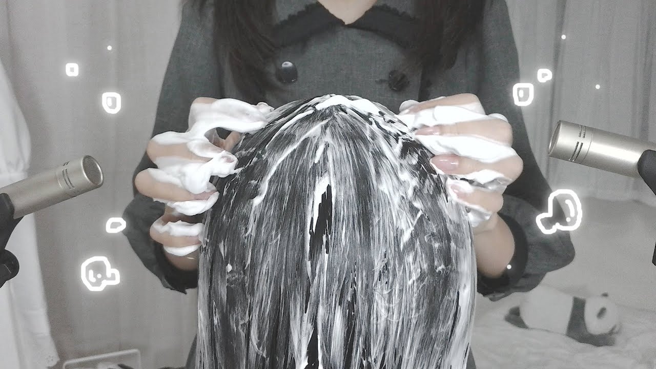 [АСМР] Спа для головы для снятия усталости 🫧🚿 (Шампунь. Массаж. Газированная пена и т. д.) [Шепот]