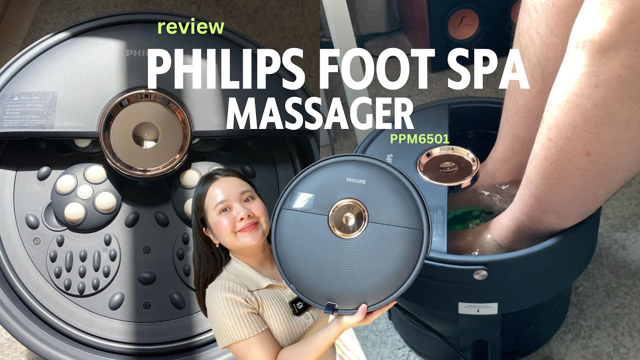 รีวิวเครื่องสปาเท้า Philips Foot Spa Massager PPM6501 #เครื่องนวดฝ่า ...