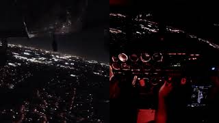 Night Currency Flight [Piper Archer] Cockpit and under plane views