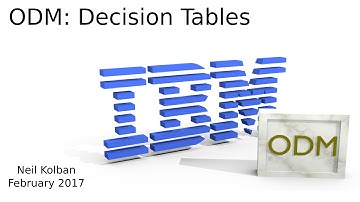 ODM Technical Tutorials: Decision Table