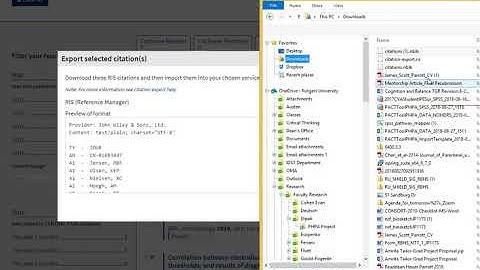 Importing references from different databases into RefWorks 3