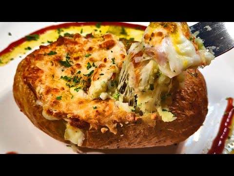 Cheesy stuffed potatoes | baked potatoes | Turkish recipe