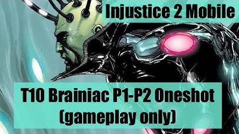 T10 Raid Brainiac P1-P2 Oneshot (no captions) - Injustice 2 Mobile