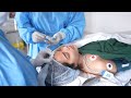 Beautiful Girl Put to Sleep using Anesthesia