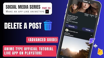 Delete post system in @FlutterFlow social media app #flutterflow #nocodeapp #socialmediaapps