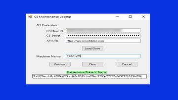 Crowdstrike Maintenance Token Lookup Tool