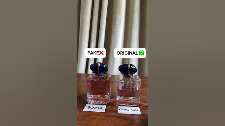 Giorgio armani my way original and fake