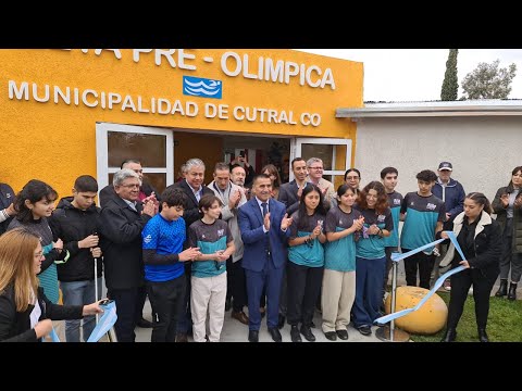 Rioseco y Figueroa inauguraron una pileta preolímpica en Cutral Co