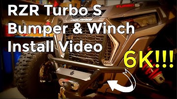 Polaris RZR Turbo S Winch and Bumper Install