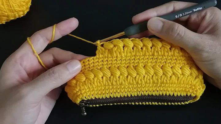D.I.Y. Crochet Purse Bag - 3D Pattern - step by step - Chompu Handicrafts