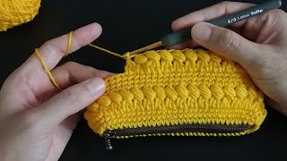 D.I.Y. Crochet Purse Bag - 3D Pattern - step by step - Chompu Handicrafts
