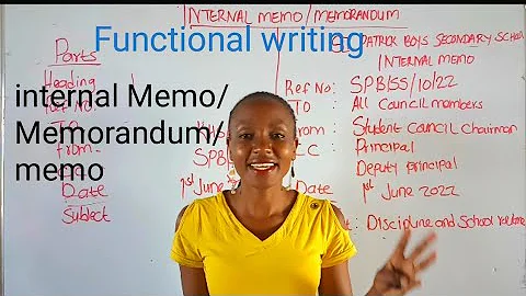 Internal memo/ memorandum/ memo