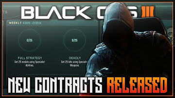 THE EASIEST CONTRACTS YET? - New Weekly Contracts Released - How To Complete Them Fast! - COD BO3