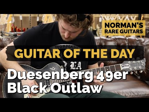 Guitar of the Day: Duesenberg 49er Black Outlaw | Norman's Rare Guitars