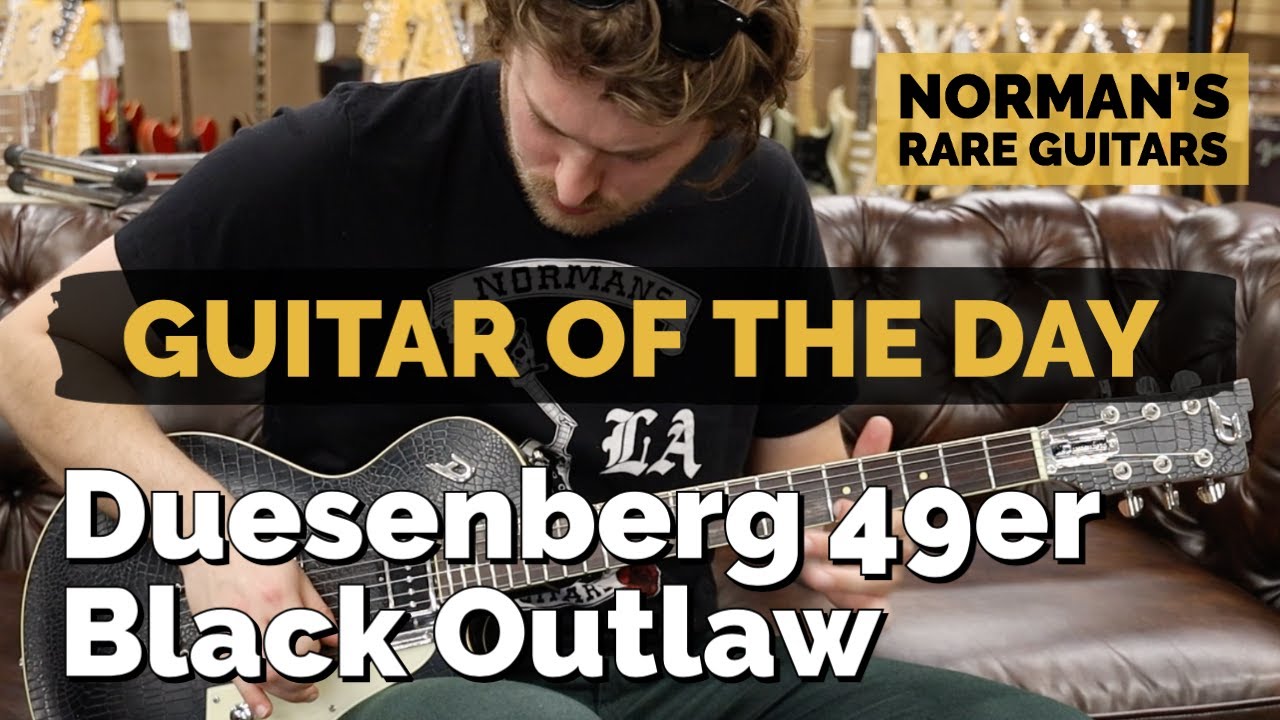 Guitar of the Day: Duesenberg 49er Black Outlaw | Norman's Rare