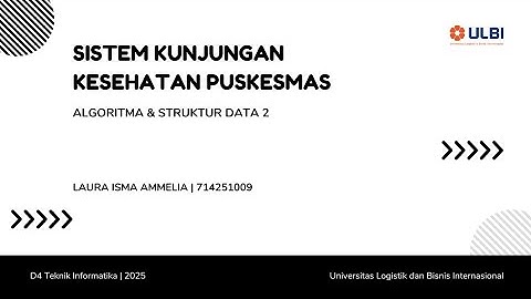 Sistem Kunjungan Kesehatan Puskesmas Menggunakan JAVA - ATS Algoritma & Struktur Data 2