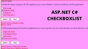 how to create quiz using check box list in ASP.NET C#|TECH SOLUTIONS
