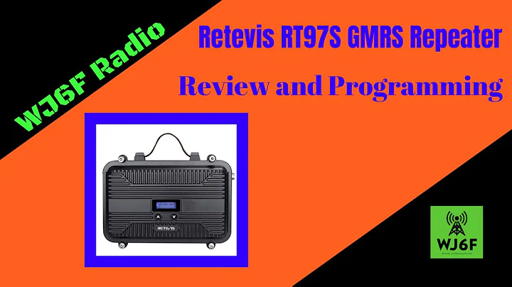 Retevis RT97S GMRS Repeater Review and Programming
