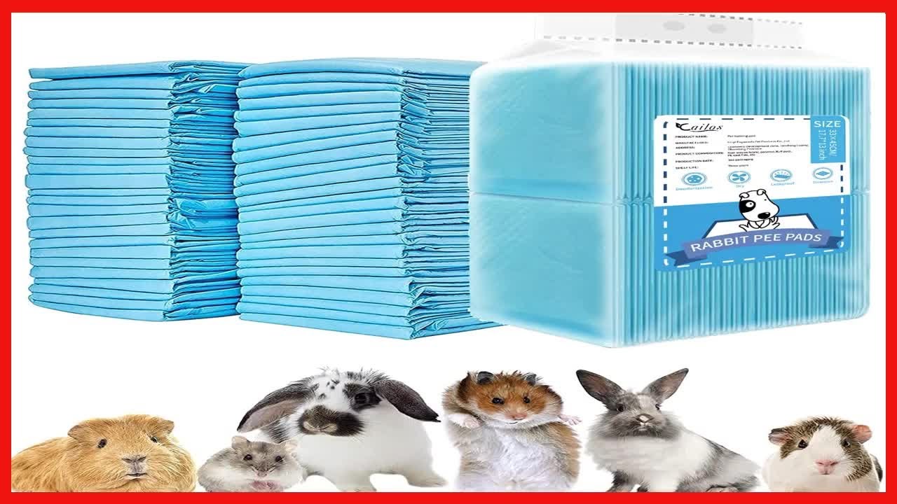 Quality product -  CAILOS 20 Pcs Rabbit Pee Pads, Disposable Super Absorbent Diaper, Pet Toilet/Pott