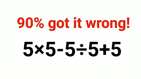 5×5-5÷5+5 Literally 90% got it wrong!  Ukraine Math Test #math #percentages #ukraine