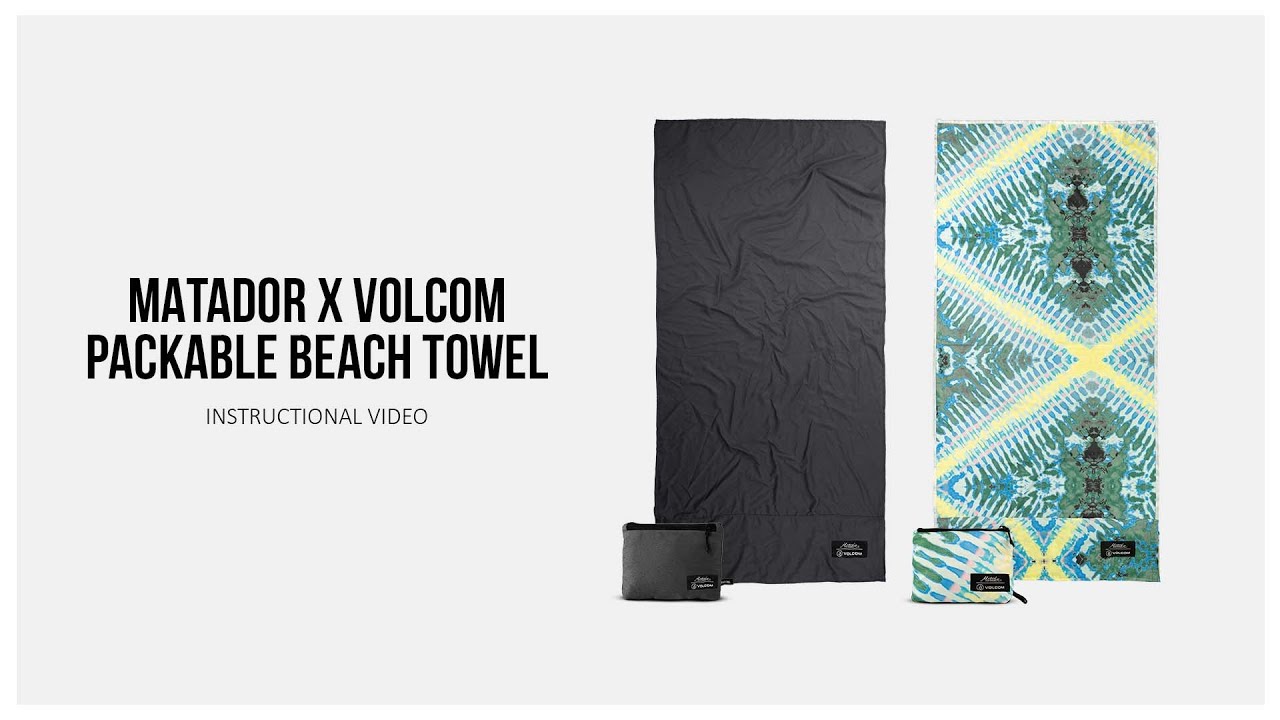 Matador x Volcom Packable Towel Poncho - YouTube