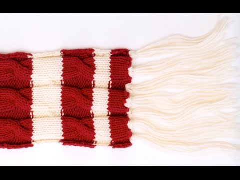 Video: How To Knit An Openwork Scarf With Knitting Needles