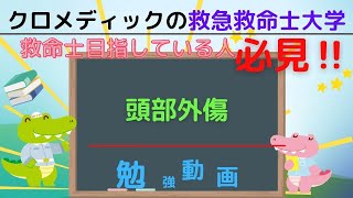 聞き取り用‼【救命士国家試験対策】YouTube超時短学習!!「頭部外傷」